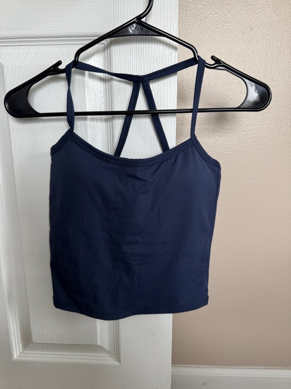 Navy Strappy Women's Tank Top